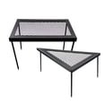 thumbnail image 4 of Foldable Steel Camping Table with Storage Bag - Lightweight Portable Rectangle/Triangle Outdoor Picnic Beach BBQ Travel Table, Sturdy Construction, Compact Folding Design for Easy Carrying & Storage, 4 of 6