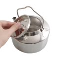 thumbnail image 3 of jinwen Outdoor Camping Kettle Big Capacity 1.3L Ultralight Portable Stainless Steel Pot, 3 of 9