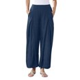 thumbnail image 2 of Lenago Wide Leg Pants for Women Plus Size Women Pure Color Tightness Wide Leg Pants Pocket Easy Trousers Full Length Loose Pants for Women on Clearance, 2 of 9