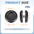 thumbnail image 2 of Uxcell Round Sliding Glass Door Handle 304 Stainless Steel Back-to-Back Black 2.3", 2 of 7