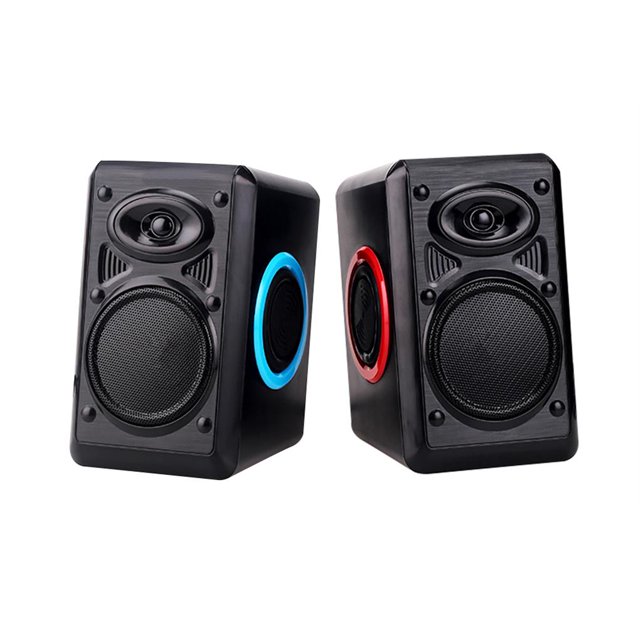 M18 Mini Haut-Parleur d'Ordinateur Audio de Bureau Multimédia Subwoofer Haut-Parleur USB Multimédia pour Ordinateur Portable