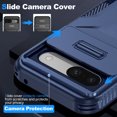 thumbnail image 3 of for Google Pixel 10A Case with Sliding Camera Lens Protective Cover, Heavy Duty Shockproof Rugged Durable Military Grade Drop Protection Phone Case Cover for Google Pixel 10A, Blue, 3 of 7