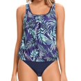thumbnail image 2 of Women Tankini Swimsuit Tummy Control Top With Shorts Two Piece Bathing Suit, 2 of 6