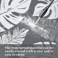 thumbnail image 1 of Waterproof Outdoor Rug 8 x 10 Modern Plastic Straw Rug Tropics Palm Leaves Camping Rug, Large Reversible Mat Indoor Outdoor Carpet for Patio RV Porch Deck Balcony, Grey White, 1 of 8