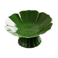 thumbnail image 4 of Elodie Porcelain Footed Bowl Countertop Fruit Tray for Kitchen Farmhouse Dining Table dark green, 4 of 8