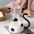 thumbnail image 3 of Rongfmy Cute Milk Glass Kettle, Coffee Maker, Transparent Jug, Portable Cow Type Glass , Small, 3 of 9