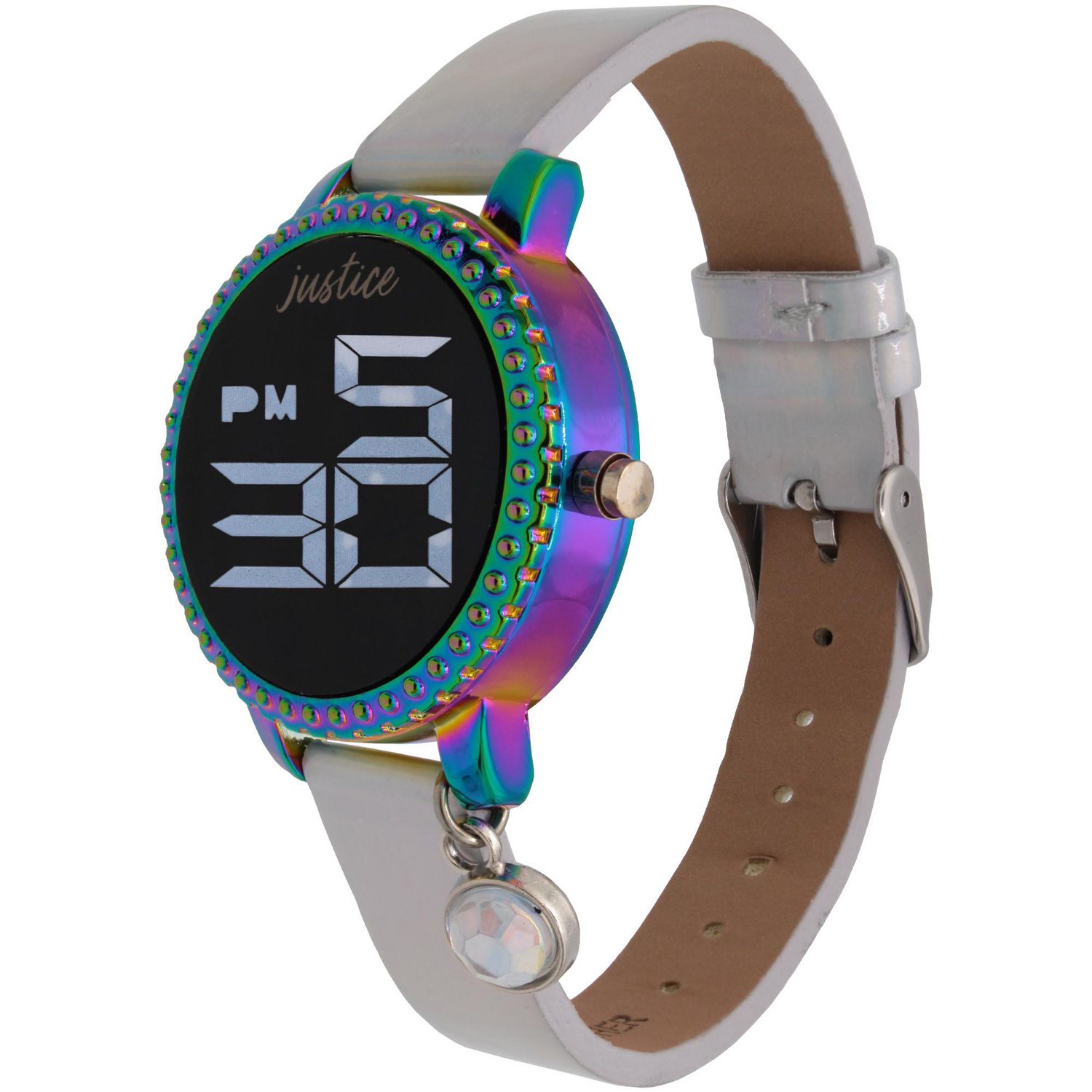 Montre LED Justice avec charm cristal suspendu