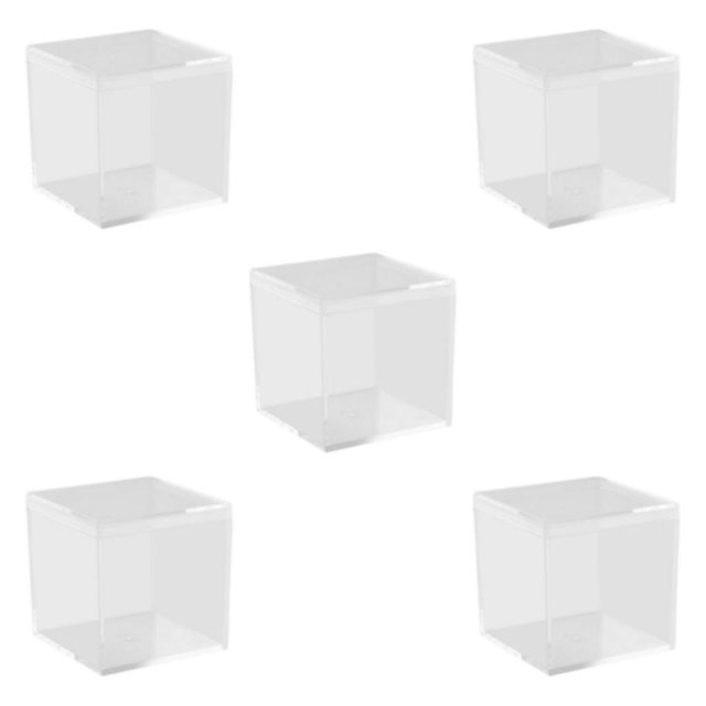 relayinert Mini Organisateur de Colliers en Forme de Bonbon Rangement de Colliers Transparent 12*12*12cm 5Set