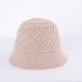 thumbnail image 2 of LinYooLi Small Bucket Hat Ladies Foldable Fashion Soft Solid Color Twill Crochet Women Girl Knit Hat Winter Thick Keep Warm, 2 of 8