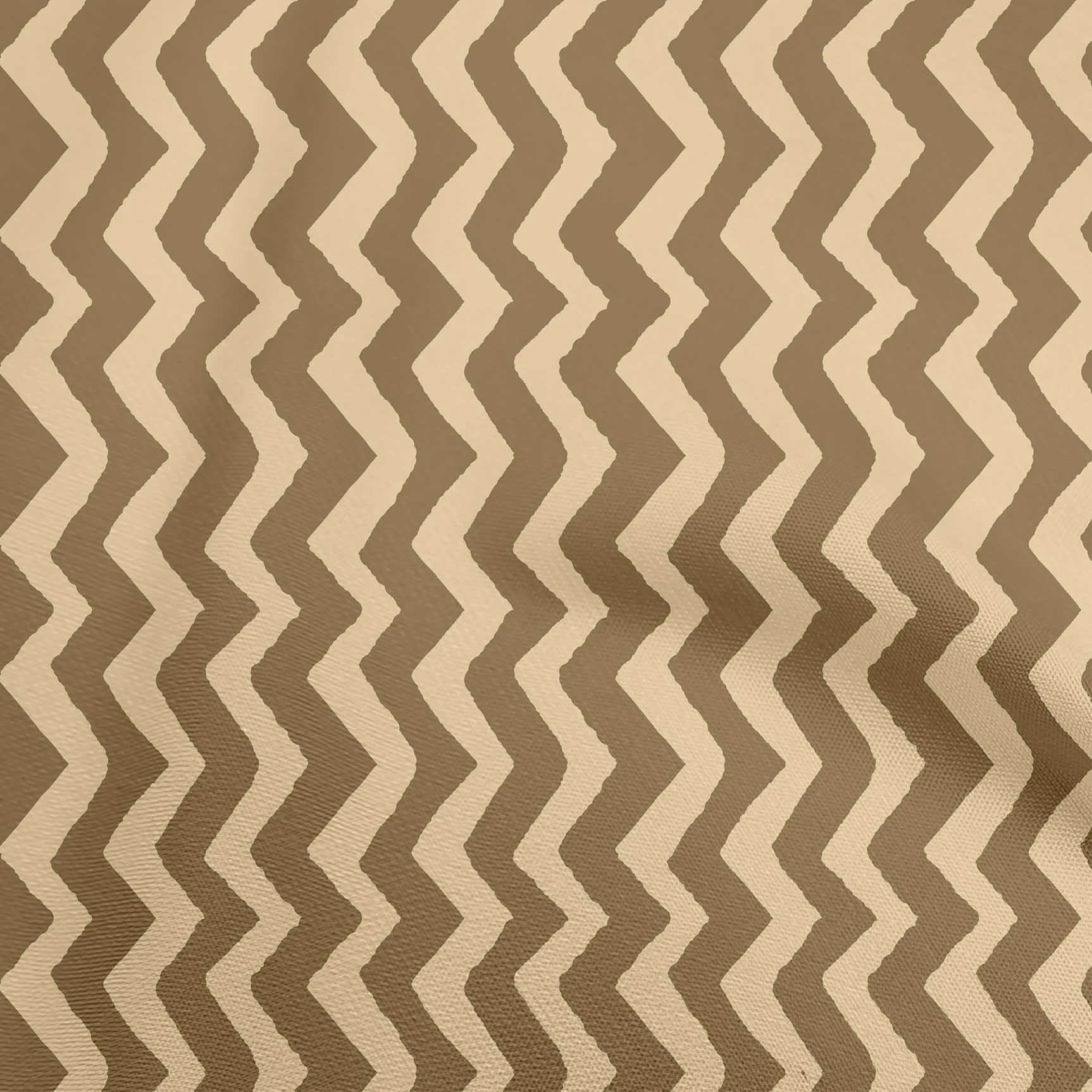 oneOone Georgette Viscose Tawny Brown Fabric Chevron Sewing Craft Projects Fabric Prints By Yard 42 Inch Wide
