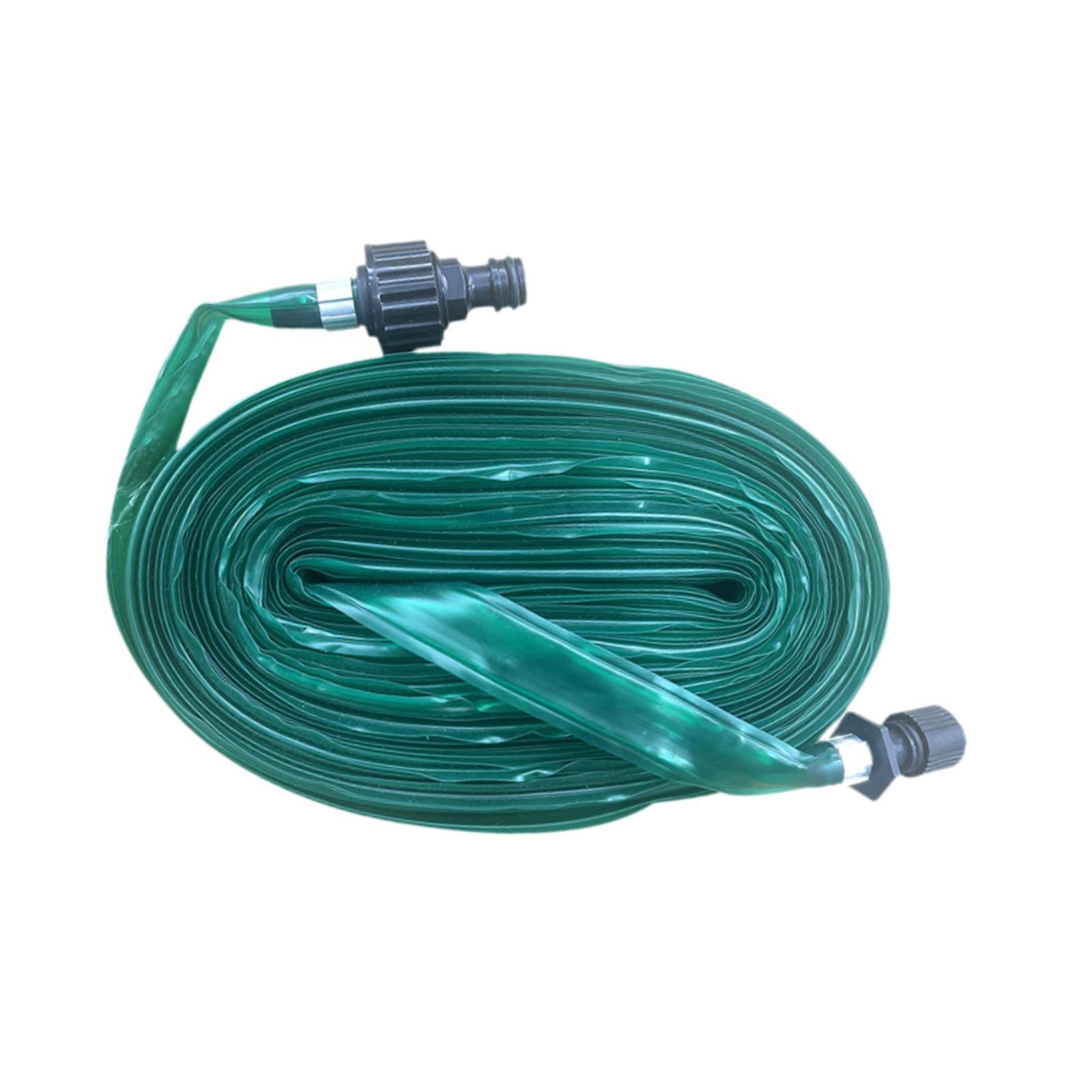 Almencla PVC Flat Sprinkler Hose Easily Install Soaking Hose for Gardening Irrigation 3m