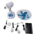 thumbnail image 2 of Standing Solar Fan, 6600mAh ABS 3 Speeds Solar Oscillating Fan  for Camping, 2 of 7