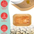 thumbnail image 3 of 11.6'' x 7.6'' Air Fryer Disposable Liners Paper for Ninja FG551 Foodi Smart XL 6-in-1 Indoor Grill Accessories, Rectangular Perforated Sheets for Ninja Foodi Air Fryer Parchment Paper,100 PCS, 3 of 7