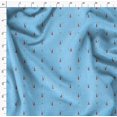 thumbnail image 4 of Soimoi Blue Rayon Crepe Fabric Stars & Violin Musical Instrument Fabric Prints By Yard 46 Inch Wide, 4 of 5
