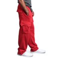 thumbnail image 4 of RKSTN Cargo Pantalon pour Hommes à Multiples Poches, Réfléchissant, Jambe Droite, Salopette de Sport Décontractée, Pantalon Léger à Cordon de Serrage pour la Randonnée en Plein Air, 4 of 5