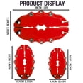 thumbnail image 3 of AKEGAMN Liquidation! Étrier de Frein avant et Arrière 2 Paires Étrier Rouge de Protection contre la Chaleur pour Modification et Décoration de Moyeu de Roue de Voiture avec Matériaux Résistants à la Chaleur, Ces Étriers de Frein Rouges durabilit Durable, 3 of 9