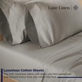 thumbnail image 2 of Softest Cotton Sheets Double Sheet Set Pc Set Thread Count Sateen Bedding Deep Pocket Sheets Cooling Sheets Double Size Sheets Breathable Bed Set (), 2 of 9