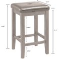 thumbnail image 3 of Bowery Hill 24" Square Counter Stool in Mahogany (Set of 2), 3 of 4