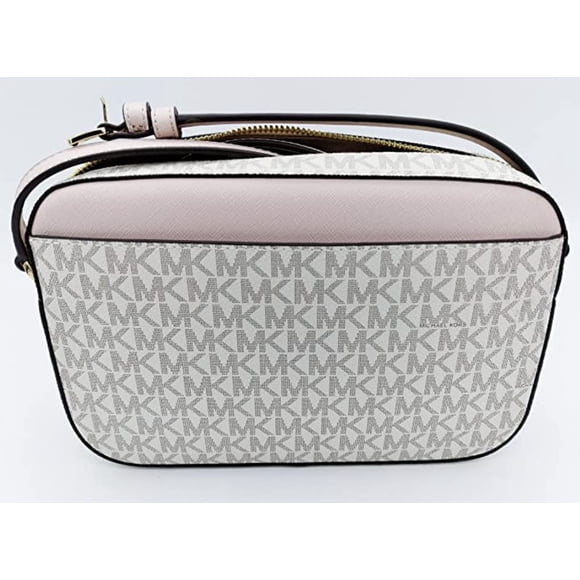 Michael Kors Jet Set Chaîne Est-Ouest Bandoulière Vanille MK Rose Poudré Fard à Joues avec Porte-Cartes Michael Kors Jet Set en Ballet