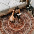 thumbnail image 4 of Boho Area Rug x Carpet Rugs for Living Room Bedroom Moroccan-Machine Washable Rugs for Bedroom Dining Room Living Room Rug Neutral Taupe, 4 of 6