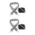 thumbnail image 3 of Maytalsory Sangle Réglable Bandoulière Anti-Rayures et Résistante aux Déchirures Remplacement Sangle de Sac à Main Noir et Blanc 2Set, 3 of 6