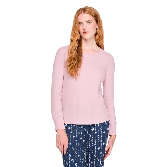 T-shirt de nuit à manches longues raglan George pour femmes