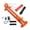Orange, variant on jinwen Paracord Bracelet Jig Knitting Weaving Making Parachute DIY Tool Green