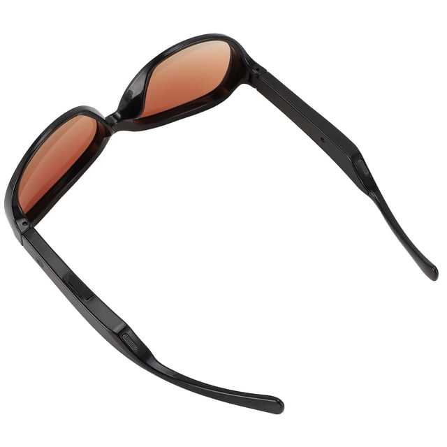 Lunettes de Soleil Intelligentes, Lunettes Intelligentes à Oreille Ouverte Son Clair Micro et Haut-Parleur Intégrés Traduction en 137 Langues pour Android