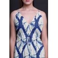 thumbnail image 4 of Bimba Robe Longue à Imprimé Floral pour Femmes Shibori à Bretelles Spaghetti, Col en V, Maxi, Tenue de Plage - X-Grand, 4 of 6