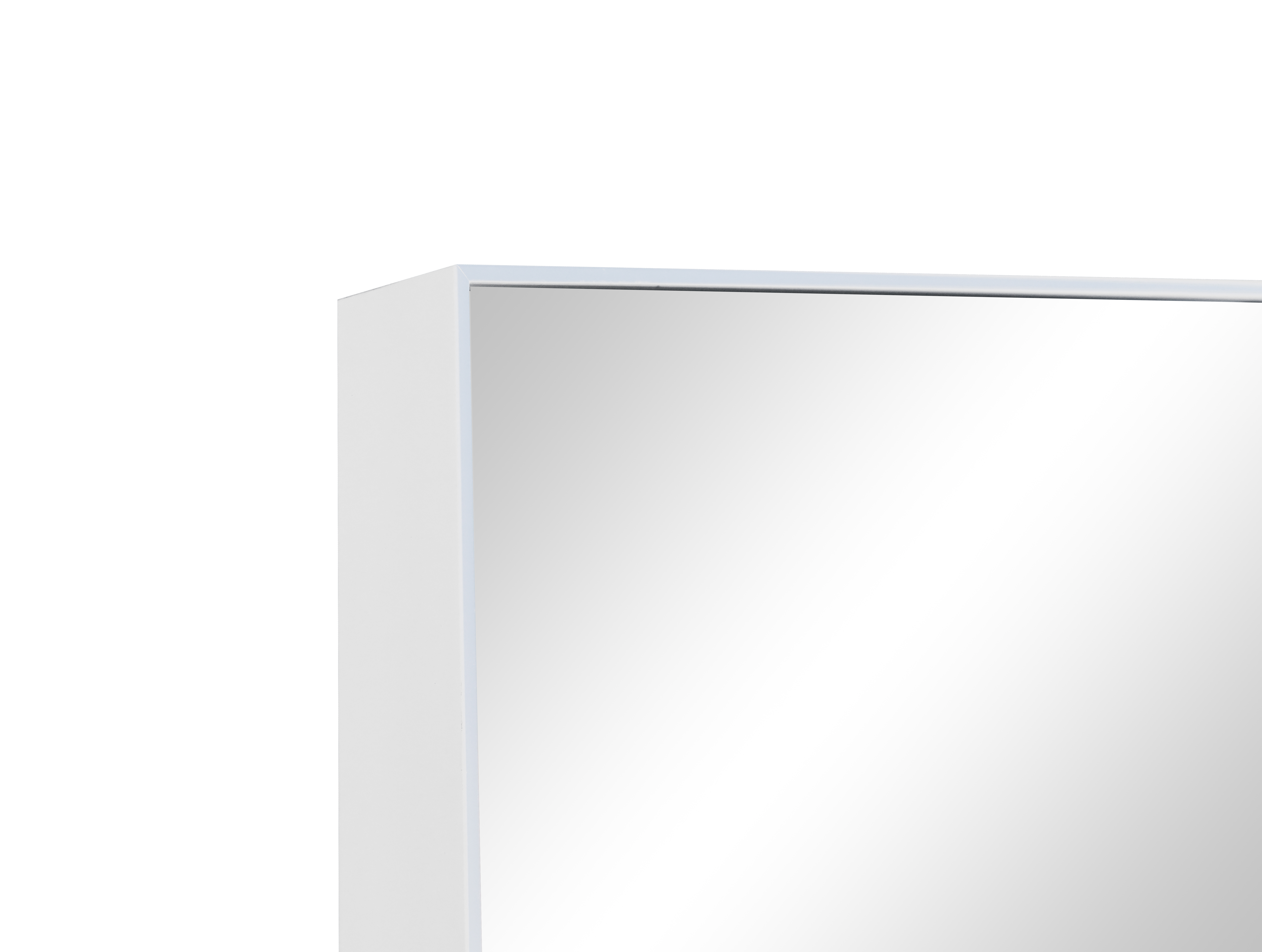 Miroir sur chevalet blanc – 14 x 56 pouces