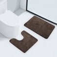 thumbnail image 4 of Yhmxh Bathroom Floor Mat 2 Piece Solid Color AntiDirty Carpet Toilet Bathroom Non Slip Absorbent Floor Mat Bathroom Foot Mat Washable Rug Anti-slip Rug Decorative Rug Rugs for Living Room Outdoor Rug, 4 of 5