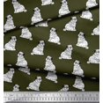 thumbnail image 2 of Soimoi Poly Georgette Fabric Pug Dog Print Fabric by Yard 52 Inch Wide, 2 of 3