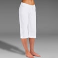 thumbnail image 2 of Timegard Womens Plus Size Pants Cotton Linen Elastic Waisted Drawstring Casual Trousers with Pockets, 2 of 6
