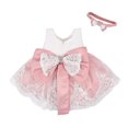 thumbnail image 2 of Princesse Fleur Fille Robe d'Été Tutu Robes de Fête d'Anniversaire Baptême Dentelle Mariage Enfants Robe Formelle Robe 18-24 Mois, 2 of 6