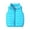Light Blue, variant on Cameland Winter Puffer Vest for Kids Boys Girls Solid Color Zip Up Sleeveless Down Jacket Toddler Warm Outerwear