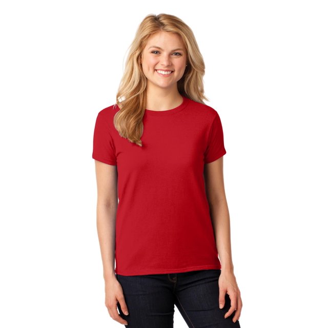 Gildan T-Shirt à Manches Courtes pour Femmes en Coton 100 pour Cent - 5000L