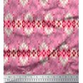 thumbnail image 1 of Soimoi Georgette Viscose Fabric Aztec Geometric Print Fabric by The Yard 42 Inch Wide, 1 of 3