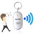 thumbnail image 2 of White Key Finder Device With Whistle Sound Activation, Led Flashlight And Remote Control For Lost Keys And Small Item Location, 2.05X1.10In, 2 of 5
