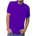 thumbnail image 1 of Basico Polos (Violet) à Col pour Femmes 100 % Coton Manches Courtes Polos de Golf pour Hommes, 1 of 3