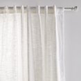 thumbnail image 2 of Bouclair White Nuk Back-Tab/Rod-Pocket Curtain 54x96 in (137x244 cm), 2 of 9