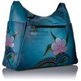 thumbnail image 2 of Anna By Anuschka Handpainted Large Multi Pocket Hobo,Denim Paisley Floral, DPF, 2 of 2