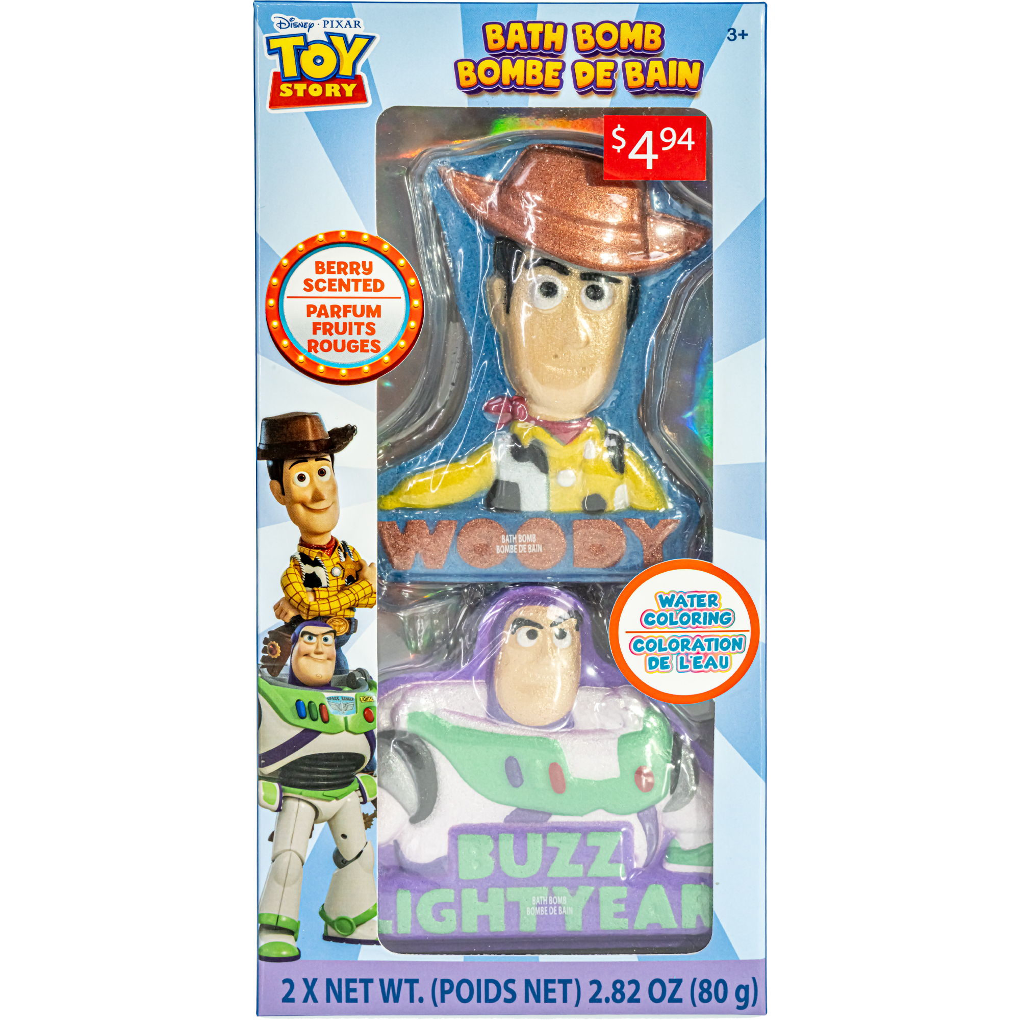 Toy Story lot de 2 bombes de bain peintes pour enfants 3+