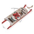 thumbnail image 2 of Let It Snow Wooden Snowman Sleigh Hanger, 2 of 4