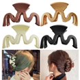 thumbnail image 3 of Hair Claw Clip Matte: 4PCS Large Simple Hair Clamp Jaw Clip Hair Catch Barrette, 3 of 10