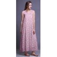 thumbnail image 3 of Bimba Robe de Nuit en Rayonne pour Femmes Maxi Imprimée Tenue de Sommeil Robe de Nuit-TG, 3 of 5