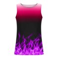 thumbnail image 4 of Qertyioot Independence Day Men Casual Fashion Gradation Printing Pullover Round Neck Sports Tank Tops, 4 of 5