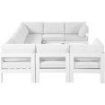 thumbnail image 4 of Meridian Furniture Nizuc White Outdoor Patio Modular Sectional, 4 of 8