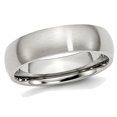 thumbnail image 1 of Mens Chisel 6mm Stainless Steel Comfort Fit Wedding Band Ring, 1 of 6