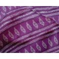 thumbnail image 4 of oneOone Silk Tabby Fabric Stripe|Swirl & Floral Block Printed Fabric 1 Yard 42 Inch Wide, 4 of 4