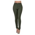 thumbnail image 1 of Jeans Taille Haute à Jambe Droite pour Femmes de Couleur Unie, 1 of 6